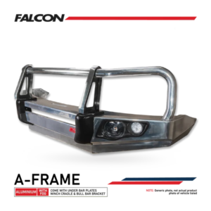 Triton MQ 2015-2019 707-02A Alloy Falcon Bull Bar A-Frame Package (LED Foglight)