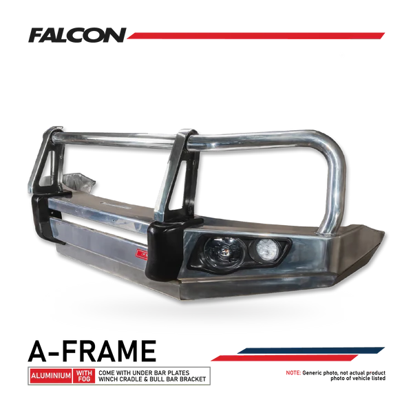 Triton MQ 2015-2019 707-02A Alloy Falcon Bull Bar A-Frame Package (LED Foglight) 1
