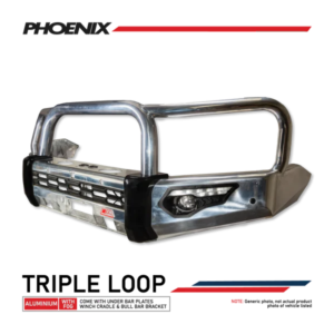 Triton MQ 2015-2019 808-01A Alloy Phoenix Bull Bar Triple Loops Package
