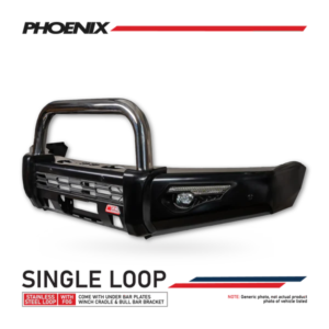 Triton MQ 2015-2019 808-01 Phoenix Bull Bar Single Stainless Loops Package