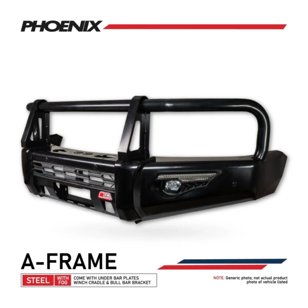 Navara D40 2005-2010 808-02 Phoenix Bull Bar A-Frame Package 9
