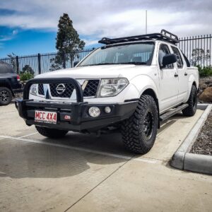 Navara D40 2011-2015 707-01 Falcon Bull Bar Single Black Loops Package (No Foglight)