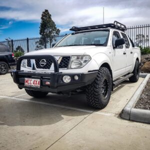 Navara D40 2011-2015 707-01 Falcon Bull Bar Single Black Loops Package (No Foglight)