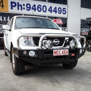 Navara D40 2005-2010 707-01 Falcon Bull Bar Triple Stainless Loops Package (LED Foglight)