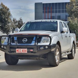 Navara D40 2005-2010 707-02 Falcon Bull Bar Black A-Frame Package (LED Foglight)